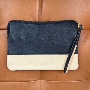 Gap Navy & White Pouch W/ Wrist Loop